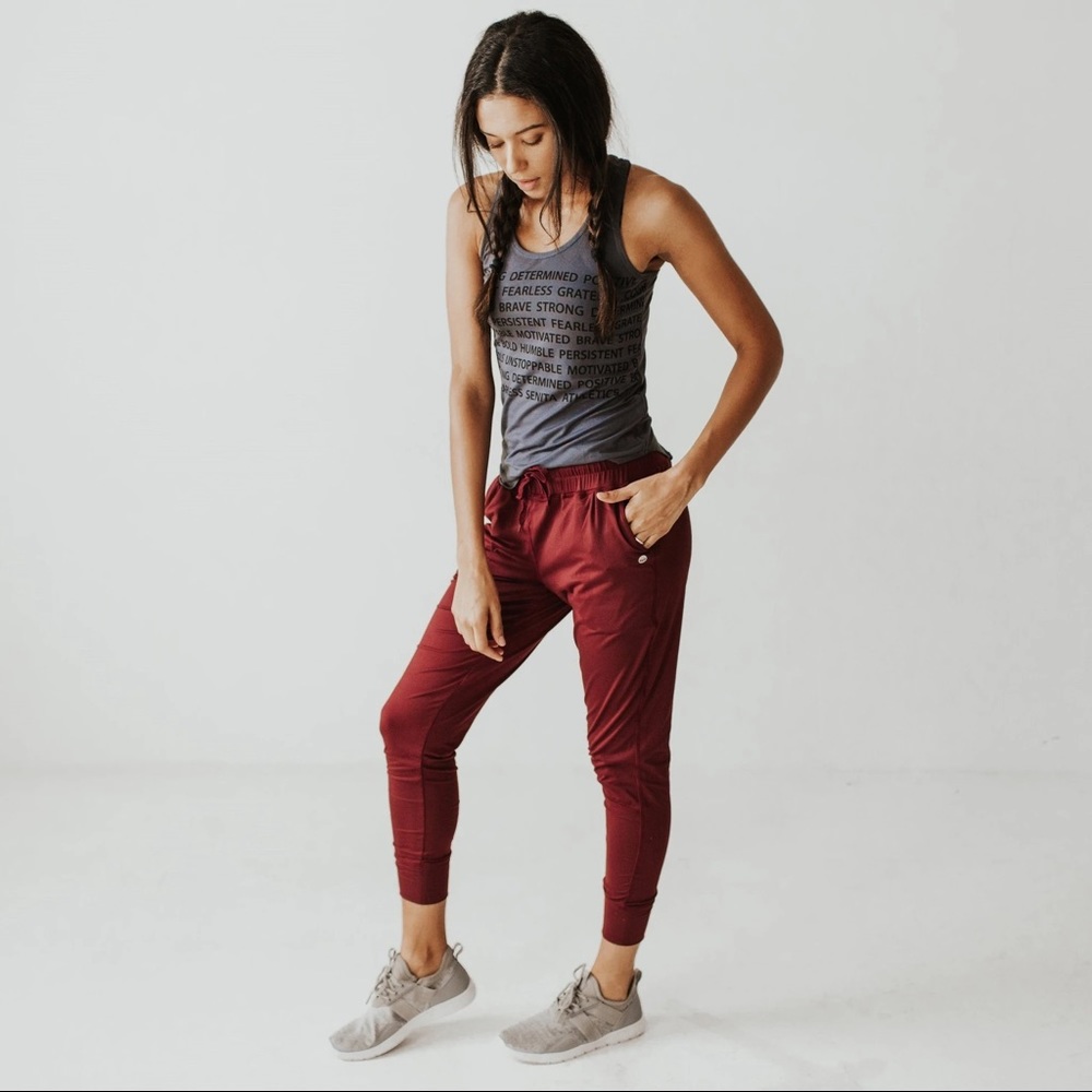 Senita weekend joggers - mulberry